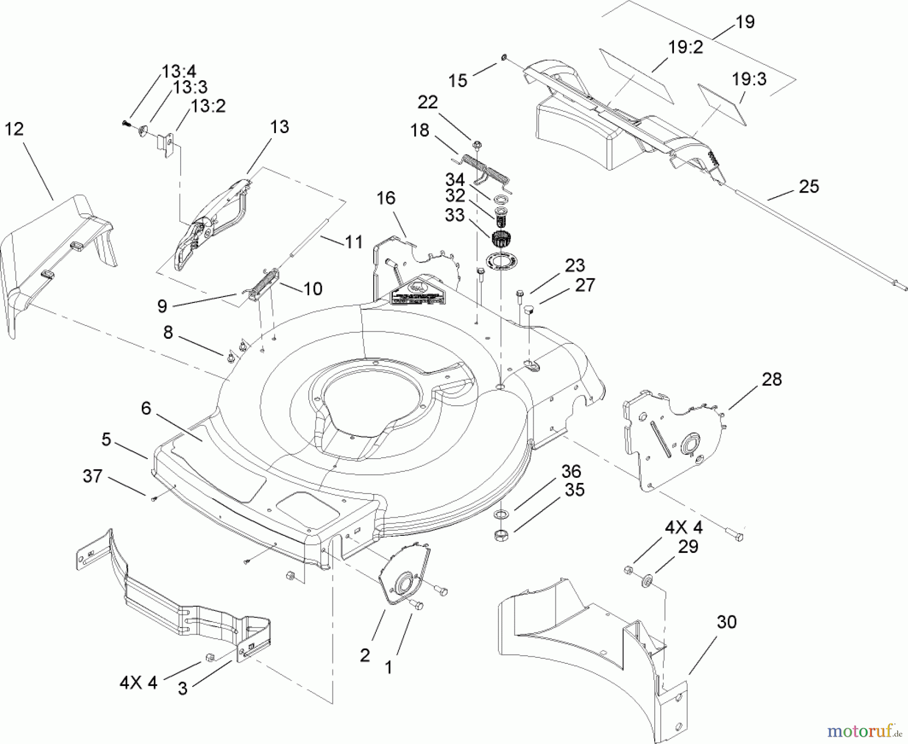  Toro Neu Mowers, Walk-Behind Seite 1 20069 - Toro 22