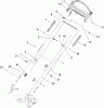 Toro 20074 - 22" Recycler Lawn Mower, 2007 (270000001-270999999) Ricambi HANDLE ASSEMBLY
