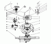 Toro 20107 - Lawnmower, 1992 (2000001-2999999) Ricambi BLADE BRAKE CLUTCH ASSEMBLY