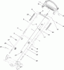 Toro 20112 - 22" Recycler Lawn Mower, 2009 (290000001-290999999) Ricambi HANDLE ASSEMBLY