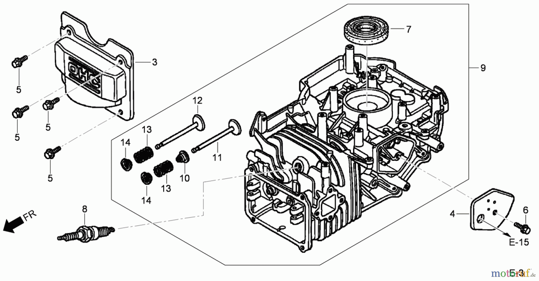  Toro Neu Mowers, Walk-Behind Seite 1 20194 - Toro Super Bagger Lawn Mower, 2009 (290000001-290999999) CYLINDER ASSEMBLY HONDA GCV160A NBL1