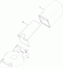 Toro 20194 - Super Bagger Lawn Mower, 2009 (290000001-290999999) Ricambi REAR BAG ASSEMBLY