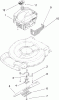 Toro 20331 - 22" Recycler Lawn Mower, 2009 (290000001-290999999) Ricambi ENGINE AND BLADE ASSEMBLY