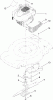 Toro 20334 - 22" Recycler Lawn Mower, 2010 (310000001-310999999) Ricambi ENGINE AND BLADE ASSEMBLY