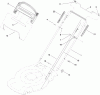 Toro 20334C - 22" Recycler Lawn Mower, 2010 (310000001-310999999) Ricambi HANDLE ASSEMBLY
