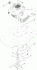Toro 20334C - 22" Recycler Lawn Mower, 2011 (311000001-311999999) Ricambi ENGINE AND BLADE ASSEMBLY