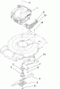 Toro 20352 - 22" Recycler Lawn Mower, 2009 (290000001-290999999) Ricambi ENGINE AND BLADE ASSEMBLY