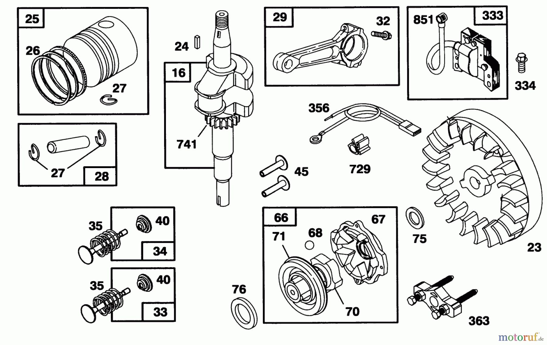  Toro Neu Mowers, Walk-Behind Seite 1 20432 - Toro Lawnmower, 1993 (39000001-39999999) ENGINE BRIGGS & STRATTON MODEL 95902-3154-01 #2