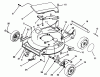Toro 20433 - Lawnmower, 1993 (39000001-39999999) Ricambi HOUSING ASSEMBLY