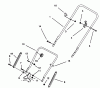 Toro 20435WF - 21" Recycler II Super Pro, 1993 (39000001-39999999) Ricambi HANDLE ASSEMBLY