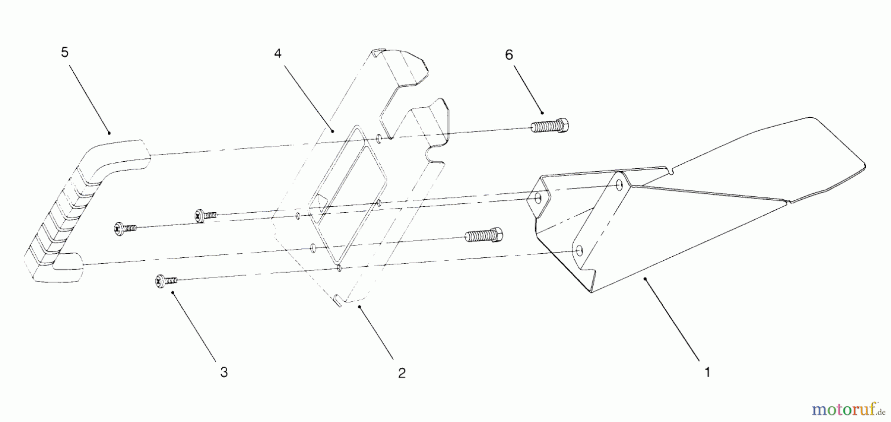 Toro Neu Mowers, Walk-Behind Seite 1 20443 - Toro Lawnmower, 1996 (6900001-6999999) REAR BAGGING ASS-Y (MODEL NO. 20453 ONLY) #3
