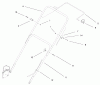 Toro 20450 (R-21P) - Recycler Mower, R-21P, 1998 (8900001-8999999) Ricambi HANDLE ASSEMBLY