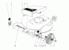 Toro 20451 - Lawnmower, 1976 (6000001-6999999) Ricambi FRONT WHEEL AND PIVOT ARM ASSEMBLY