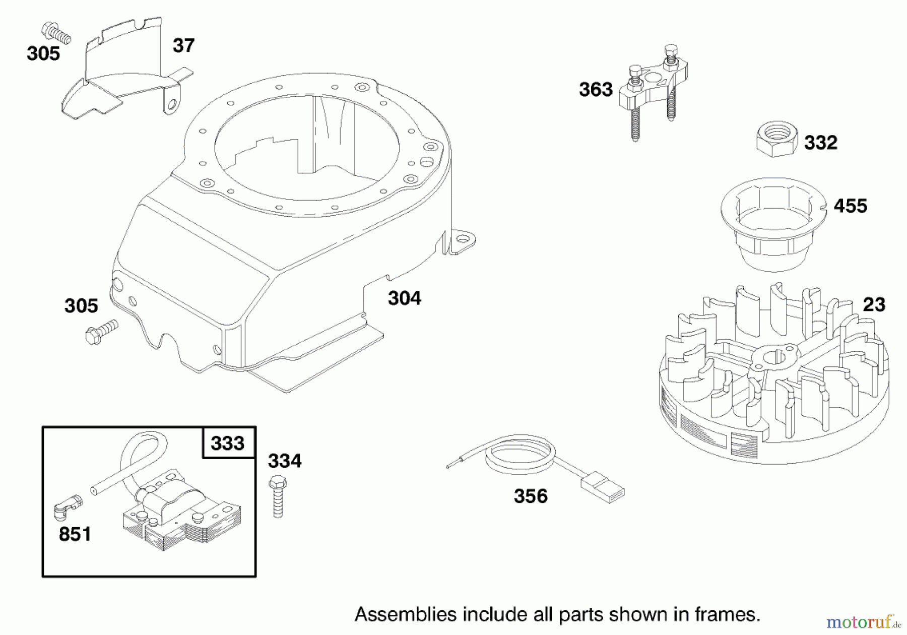 Toro Neu Mowers, Walk-Behind Seite 1 20469 - Toro Super Recycler Lawnmower, 1997 (7900001-7999999) ENGINE BRIGGS & STRATTON MODEL 12H802-0658-01 #7