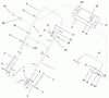 Toro 20494 (SR-21S) - Super Recycler Mower, SR-21S, 1998 (8900001-8999999) Ricambi HANDLE ASSEMBLY