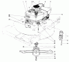 Toro 20696 - Lawnmower, 1976 (6000001-7999999) Ricambi ENGINE ASSEMBLY (MODEL 20696)