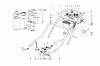 Toro 20657 - Lawnmower, 1977 (7000001-7999999) Ricambi HANDLE ASSEMBLY (MODEL NO. 20644 AND 20657)