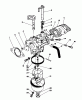 Toro 20526 - Lawnmower, 1987 (7000001-7999999) Ricambi CARBURETOR ASSEMBLY (MODEL NO. VMG6)