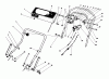 Toro 20532 - Lawnmower, 1989 (9000001-9999999) Ricambi HANDLE AND TRACTION CONTROL ASSEMBLY