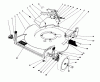 Toro 20532 - Lawnmower, 1989 (9000001-9999999) Ricambi HOUSING ASSEMBLY (USED ON SER. NOS. 9000101-9001531, 9004073 AND UP)