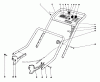 Toro 20550 - Lawnmower, 1975 (5000001-5999999) Ricambi HANDLE ASSEMBLY