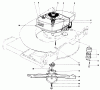 Toro 20562 - Lawnmower, 1977 (7000001-7999999) Ricambi ENGINE ASSEMBLY (MODEL NO. 20562)