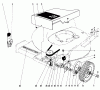 Toro 20562 - Lawnmower, 1977 (7000001-7999999) Ricambi FRONT WHEEL AND PIVOT ARM ASSEMBLY