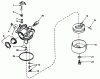 Toro 20574 - Lawnmower, 1986 (6000001-6999999) Ricambi CARBURETOR NO. 632050A