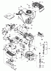 Toro 20576 - Lawnmower, 1983 (3000001-3999999) Ricambi ENGINE TECUMSEH MODEL NO. TNT100-10083E