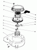 Toro 20581 - Lawnmower, 1983 (3000001-3999999) Ricambi RECOIL ASSEMBLY