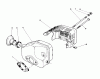 Toro 20581C - Lawnmower, 1988 (8000001-8999999) Ricambi MUFFLER ASSEMBLY (ENGINE MODEL NO. 47PH7)