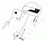 Toro 20584 - Lawnmower, 1987 (7000001-7999999) Ricambi HANDLE ASSEMBLY (USED ON UNITS WITH SERIAL NO. 7000101-7002011)