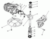 Toro 20584C - Lawnmower, 1989 (9000001-9999999) Ricambi CRANKSHAFT ASSEMBLY (ENGINE MODEL NO. 47PJ8)