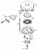 Toro 20586 - Lawnmower, 1985 (5000001-5999999) Ricambi REWIND STARTER NO. 590420A