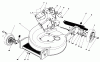 Toro 20586 - Lawnmower, 1986 (6000001-6999999) Ricambi HOUSING ASSEMBLY