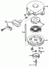 Toro 20586 - Lawnmower, 1986 (6000001-6999999) Ricambi REWIND STARTER NO. 590420A