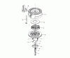 Toro 20586 - Lawnmower, 1988 (8000001-8999999) Ricambi REWIND STARTER N0. 590621