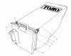 Toro 20586C - Lawnmower, 1988 (8000001-8999999) Ricambi GRASS BAG ASSEMBLY NO. 128859
