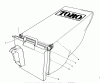 Toro 20586C - Lawnmower, 1989 (9000001-9999999) Ricambi GRASS BAG ASSEMBLY NO. 12-8859