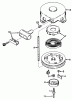 Toro 20588 - Lawnmower, 1986 (6000001-6999999) Ricambi REWIND STARTER NO. 590420A