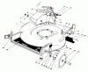 Toro 20588 - Lawnmower, 1987 (7000001-7999999) Ricambi HOUSING ASSEMBLY