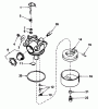 Toro 20588C - Lawnmower, 1988 (8000001-8999999) Ricambi CARBURETOR NO. 632098