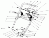 Toro 20611 - Lawnmower, 1989 (9000001-9999999) Ricambi HANDLE & TRACTION CONTROL ASSEMBLY