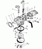 Toro 20622 - Lawnmower, 1987 (7000001-7999999) Ricambi CARBURETOR ASSEMBLY (MODEL NO. VMF5)