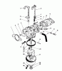 Toro 20624C - Lawnmower, 1988 (8000001-8999999) Ricambi CARBURETOR ASSEMBLY (MODEL NO. VMH7)