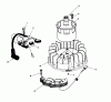 Toro 20624C - Lawnmower, 1988 (8000001-8999999) Ricambi MAGNETO & FLYWHEEL ASSEMBLY (MODEL NO. VMH7)