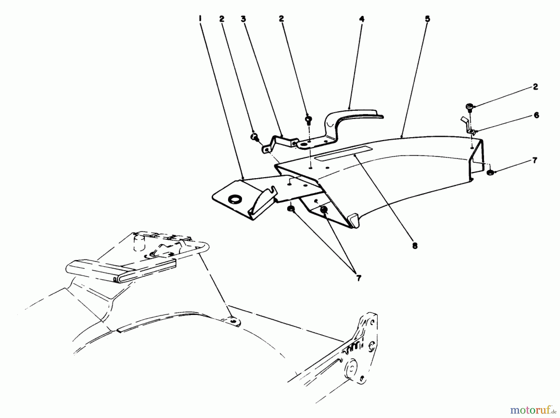 Toro Neu Mowers, Walk-Behind Seite 1 20628C - Toro Lawnmower, 1986 (6000001-6999999) SIDE DISCHARGE CHUTE MODEL NO. 59108 (OPTIONAL)
