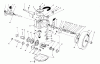 Toro 20666 - Lawnmower, 1990 (0000001-0999999) Ricambi GEAR CASE ASSEMBLY