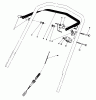 Toro 20671 - Lawnmower, 1983 (3000001-3999999) Ricambi TRACTION CONTROL ASSEMBLY