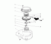 Toro 20680 - Lawnmower, 1990 (0000001-0999999) Ricambi RECOIL ASSEMBLY (MODEL NO. 47PK9-1)